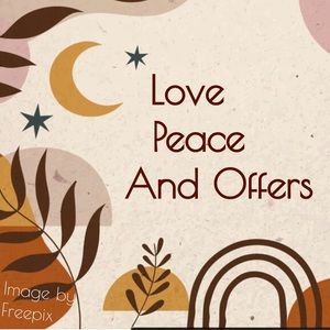 Hey all! If you like something please send me a considerable offer! ❤️☮️🕊️